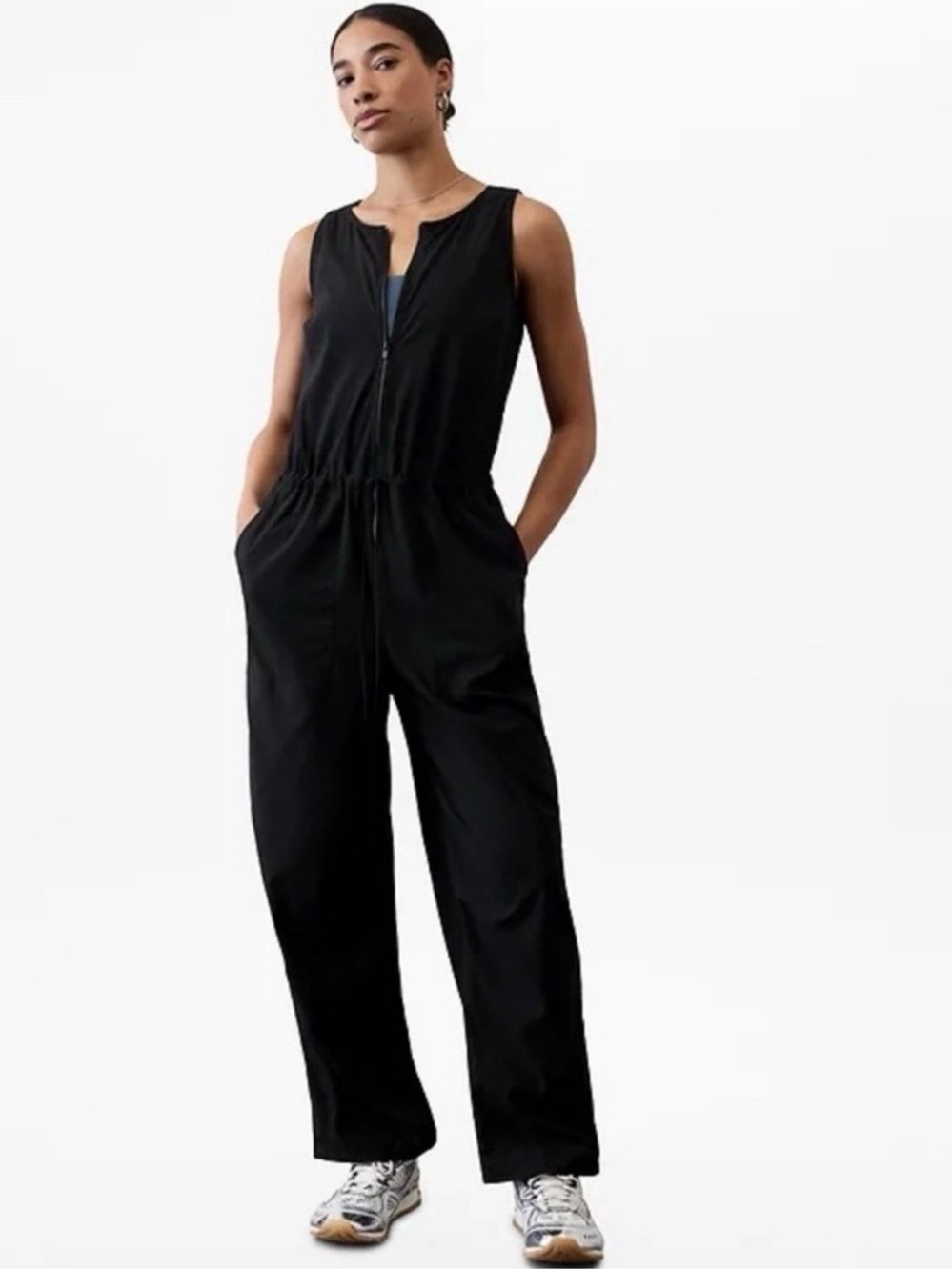 NWT Athleta Flex Jumpsuit Black Medium